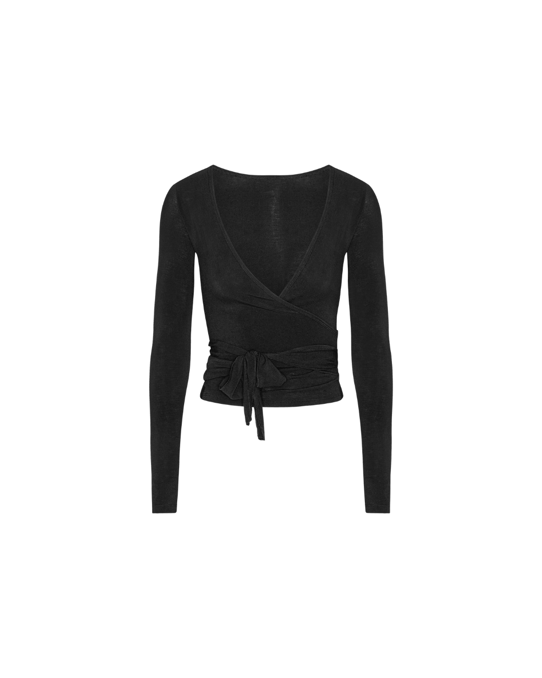 Wickelbluse - Schwarz