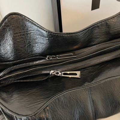 OLIVIA - BRAUNE MODERNE LUXUS-SCHULTERTASCHE