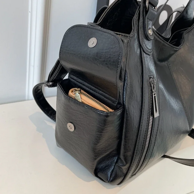 OLIVIA - BRAUNE MODERNE LUXUS-SCHULTERTASCHE