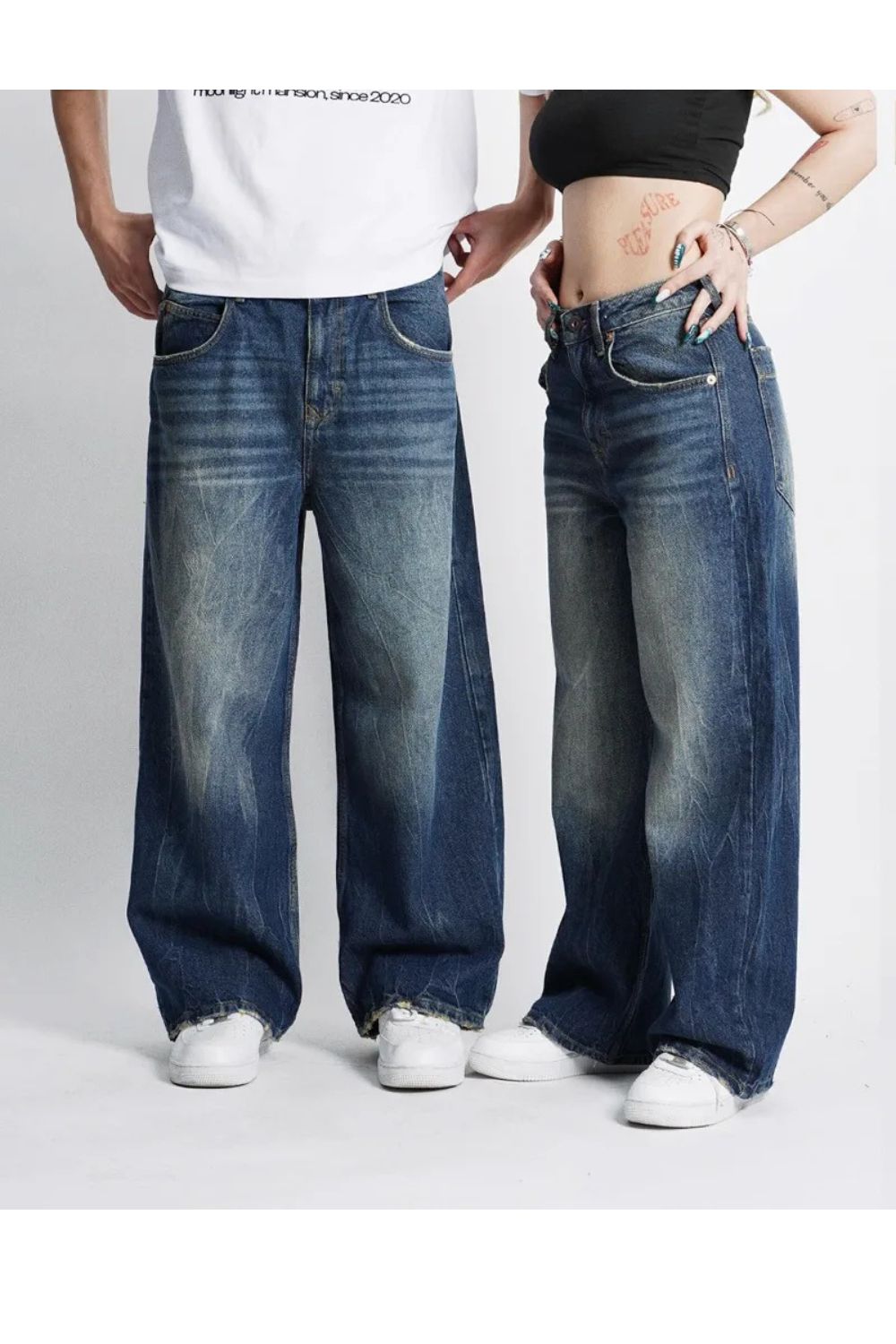 'Washed Blue' Baggy Jeans