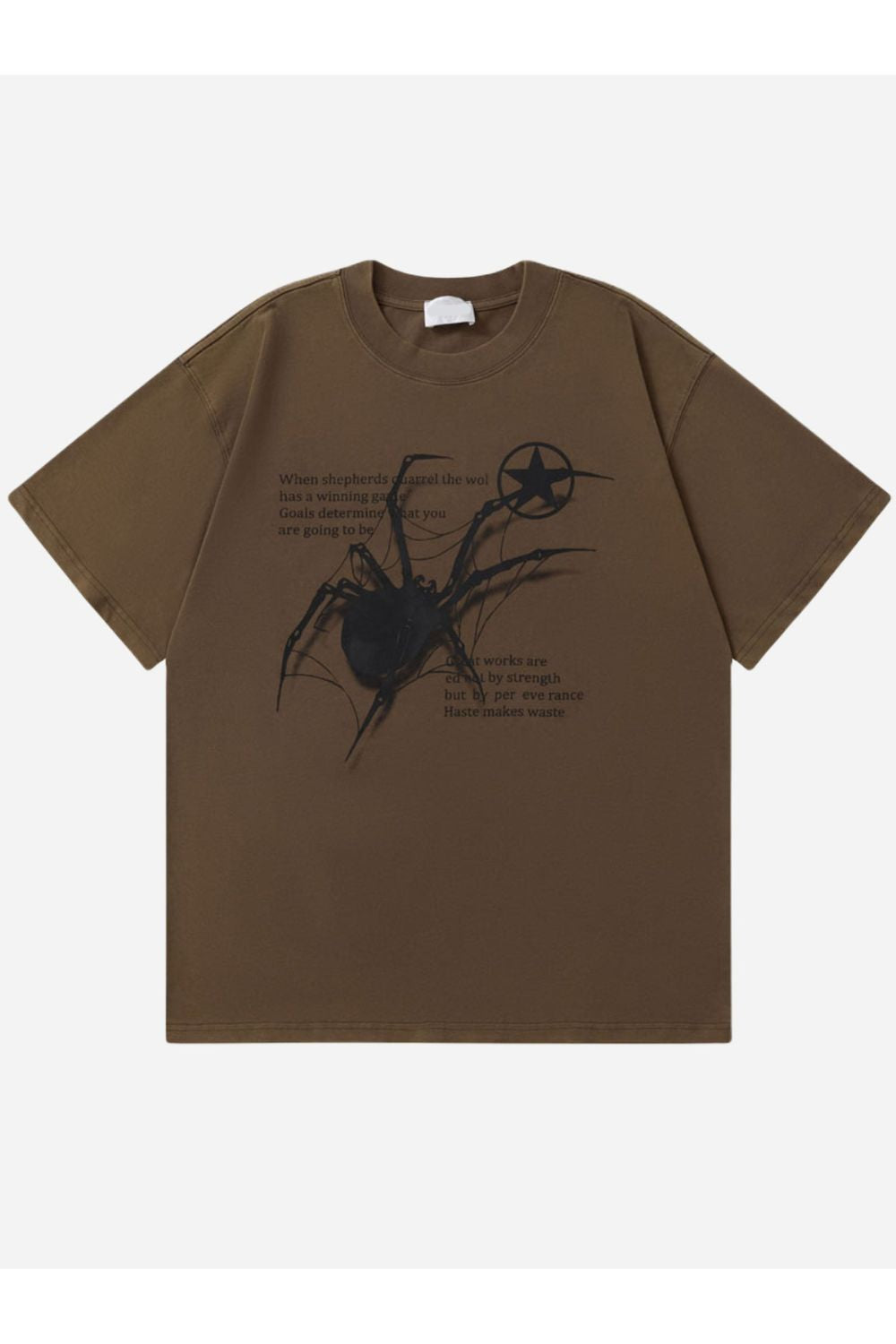 T Shirt With Spyder Print