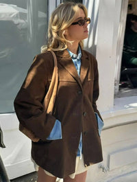 Elvia™ | Wildleder Blazer Jacke