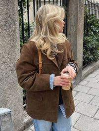 Elvia™ | Wildleder Blazer Jacke