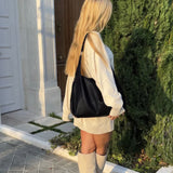 AMALFI CHARME MARRONE - Leather Tote Bag