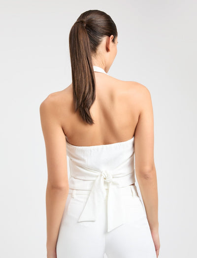 NEU! Belle Halter Gilet Top