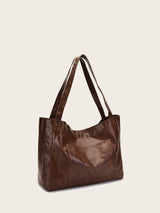 Aurelia – Classic Nero Vintage Leather Tote