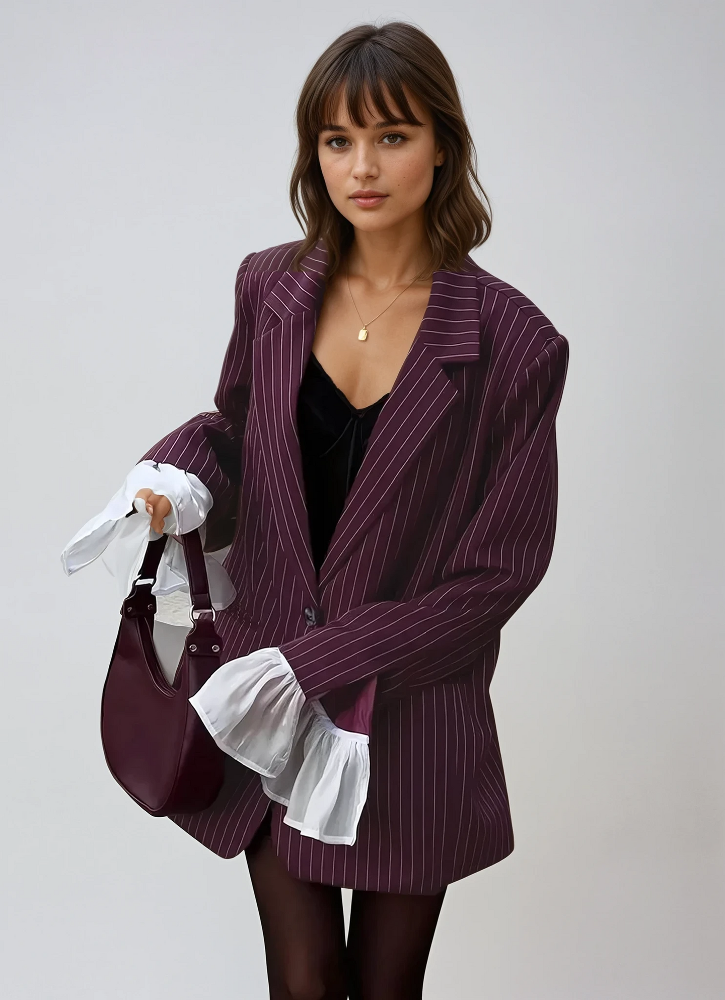Elviona - Weinroter Anzugjacke
