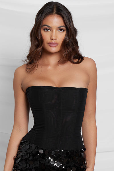 Mesh Korsett Top