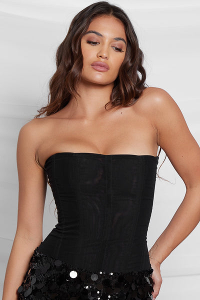 Mesh Korsett Top