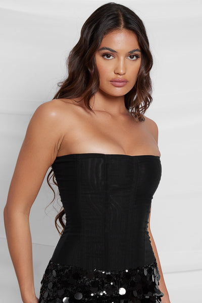 Mesh Korsett Top