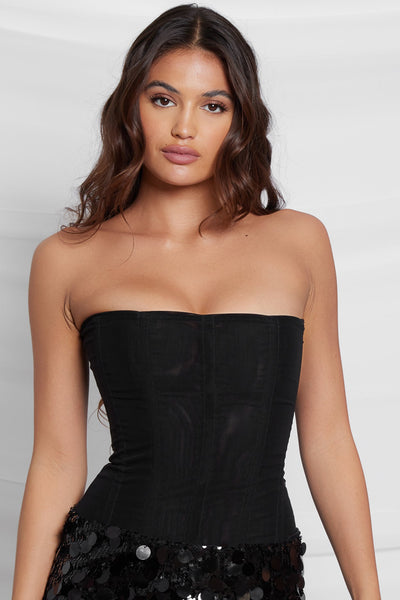 Mesh Korsett Top