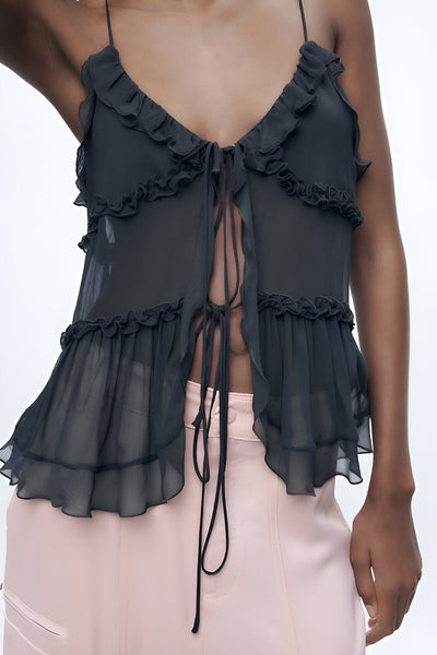 ZARAH Rüschenshirt