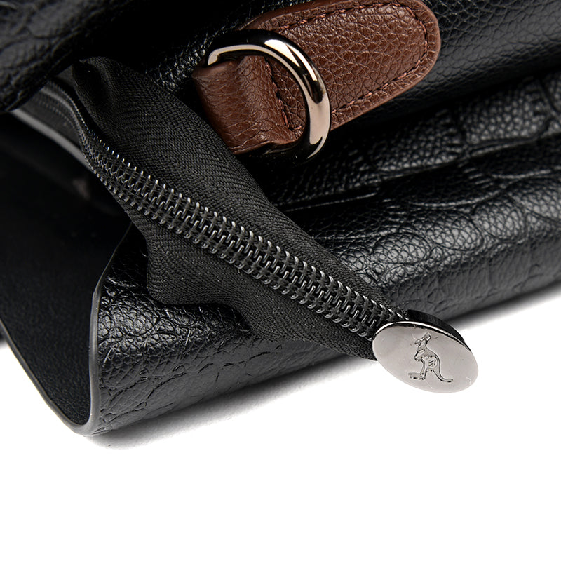 Janveni – Stilvolle grüne Lederhandtasche